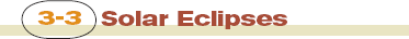 Section 3-3: Solar Eclipses 