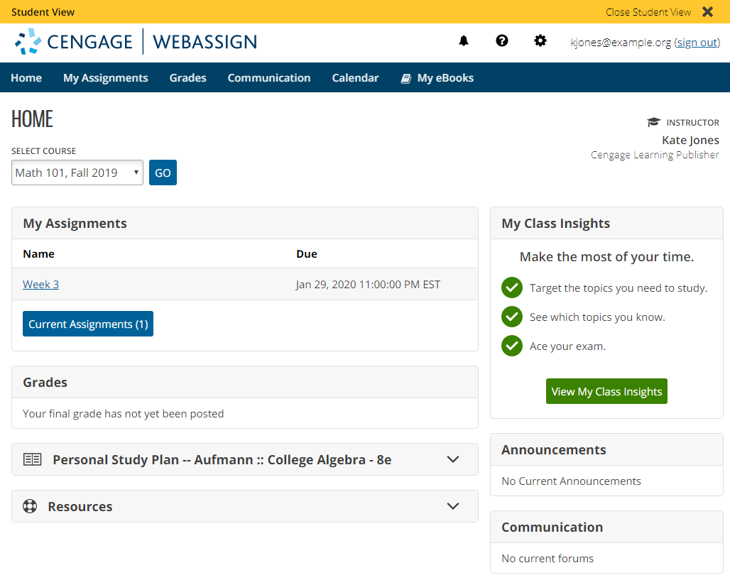 Example course