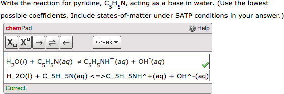 Question as displayed to students