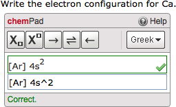 Question as displayed to students