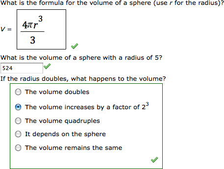 Question as displayed to students