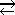 equilibrium reaction arrow favoring the product side