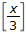 image of fraction surrounded by brackets