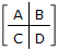 bracket a vertical line b over horizontal line c vertical line d close bracket